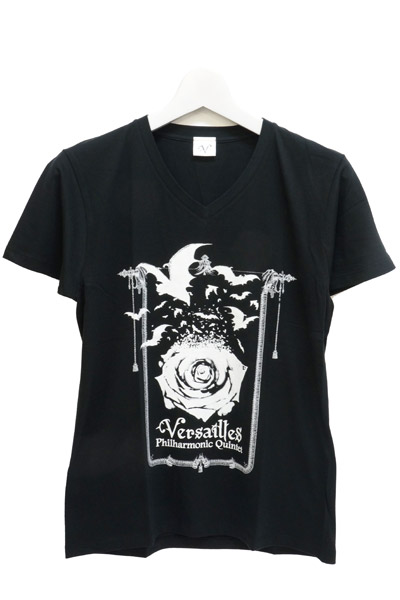 Versailles Chateau de Versailles TシャツC Black x White