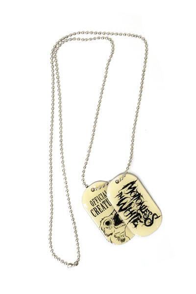 MOTIONLESS IN WHITE Creatures White Dog Tag