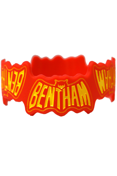 Bentham バットマンラバーブレスレット RED