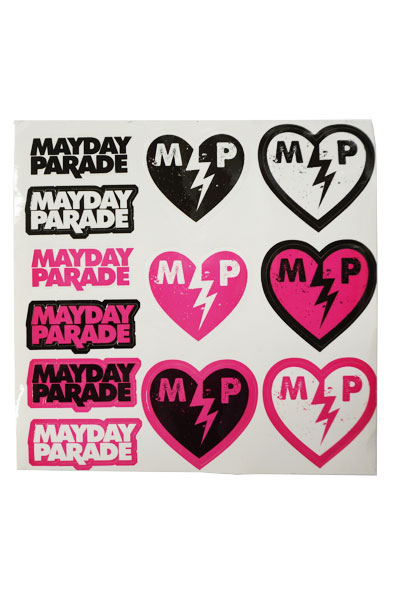 MAYDAY PARADE Logo & Broken Heart Sheet