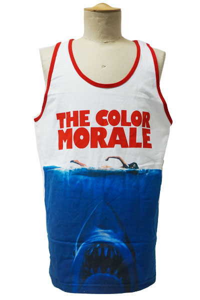 THE COLOR MORALE Shark White Tank Top