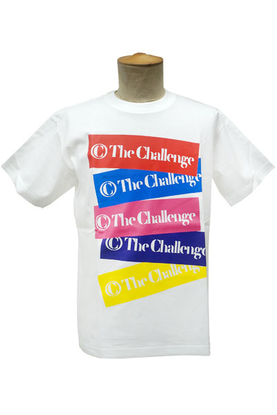 ザ・チャレンジ カラフルBOXロゴ Tシャツ WHT