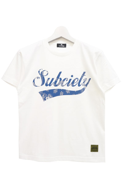 Subciety (サブサエティ) GLORIOUS S/S-BANDANNA- WHITE-BLUE