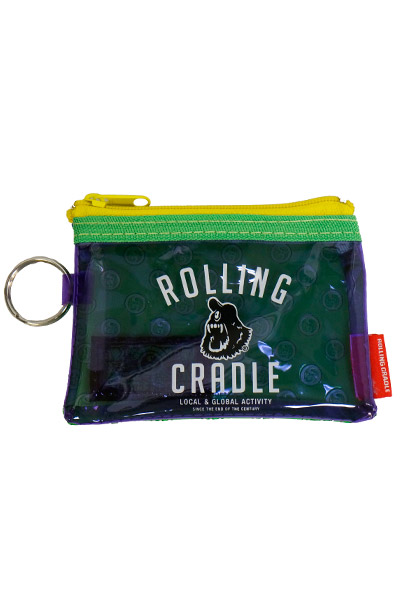 ROLLING CRADLE CYCLOPS SHOUT COIN CASE / Purple-Green