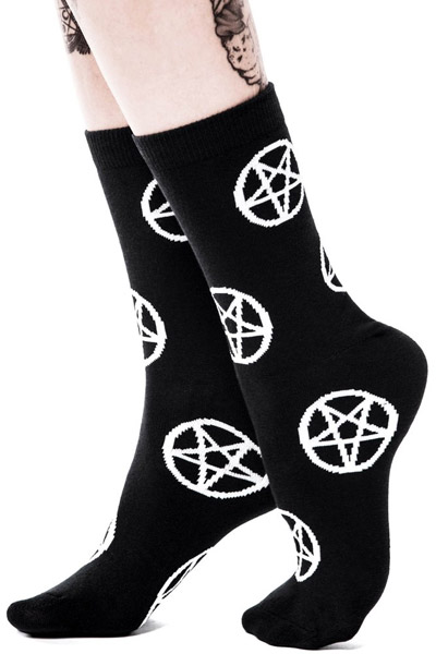 KILL STAR CLOTHING Pentagram Ankle Socks [B]