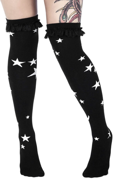 KILL STAR CLOTHING Sweet Beams Long Socks [B]