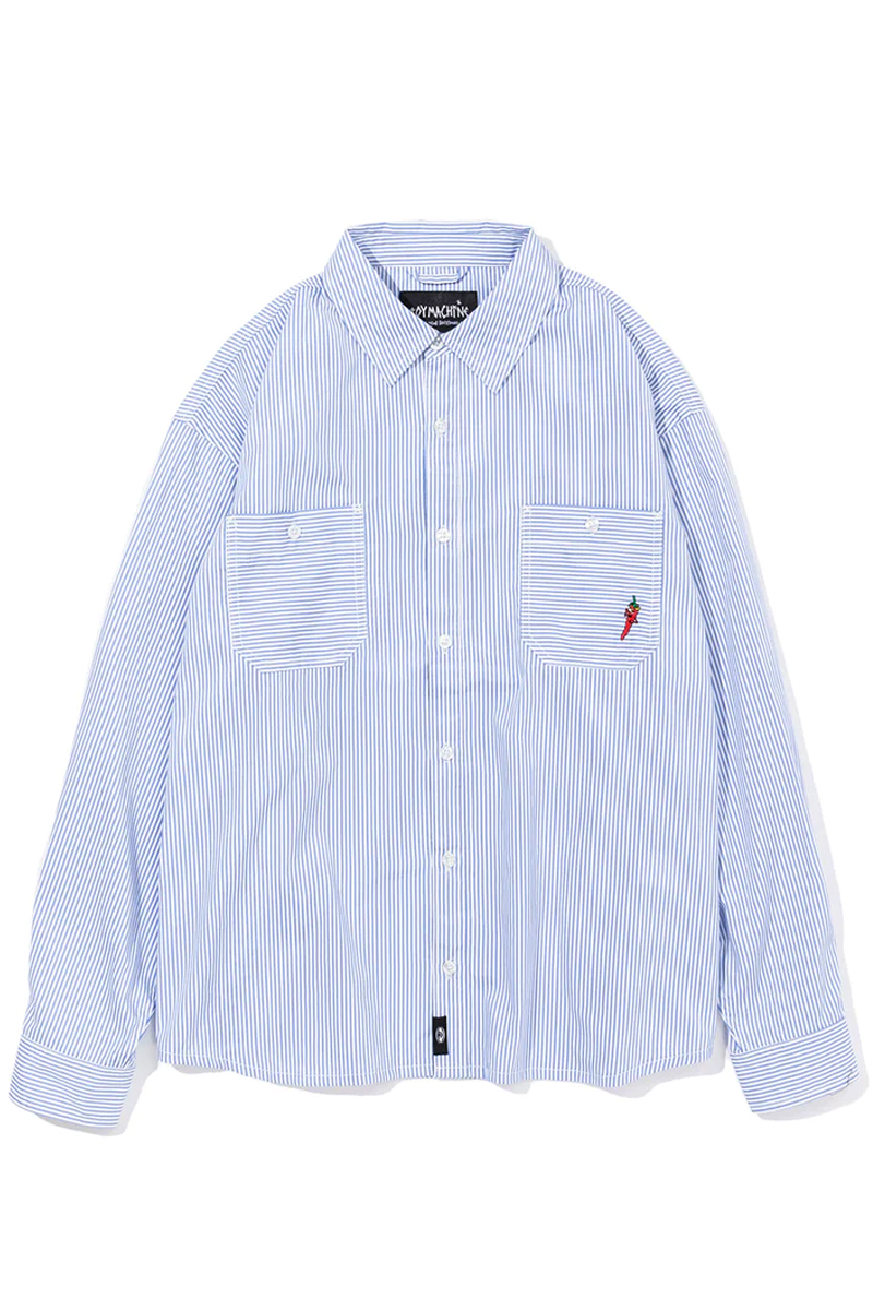TOY MACHINE (トイマシーン) PEPPER SECT LOOSE FIT SHIRTS BLUE