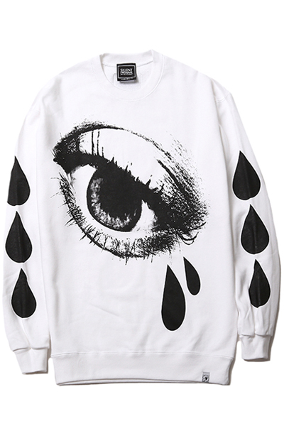 SILLENT FROM ME TEAR -Crew Sweat- WHT