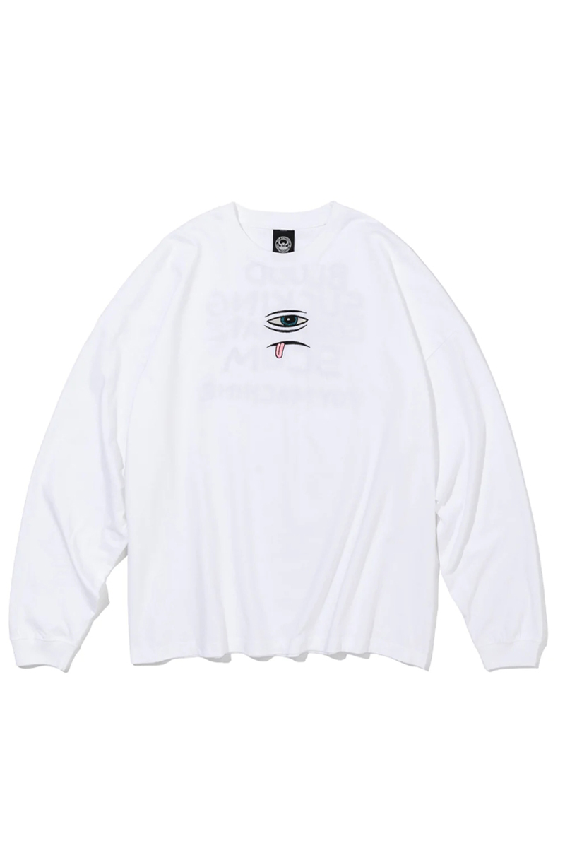 TOY MACHINE (トイマシーン) SECT EYE EMBROIDERY LONG TEE WHITE