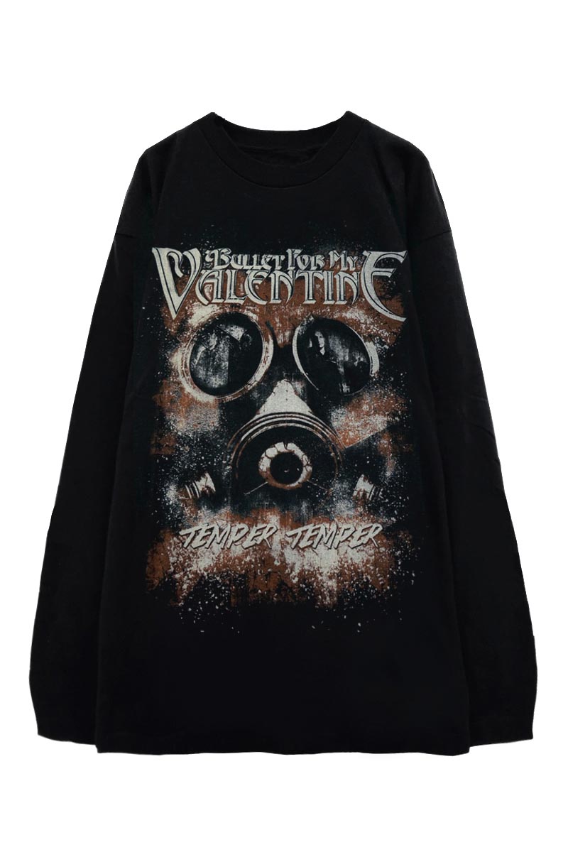 BULLET FOR MY VALENTINE Long Sleeved Tee: Temper Temper Gas Mask