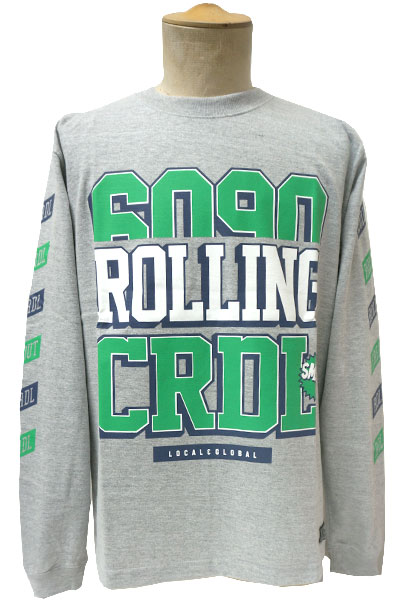 ROLLING CRADLE FREAK OUT LONG Tee / Gray