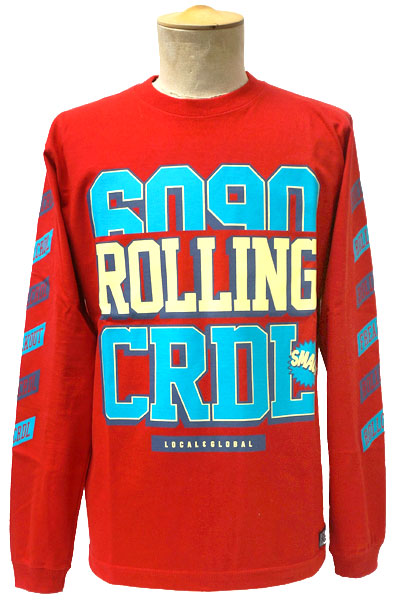 ROLLING CRADLE FREAK OUT LONG Tee / Red
