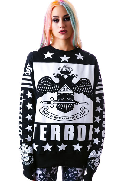 KILL STAR CLOTHING (キルスター・クロージング)  Terror Sweatshirt [B]