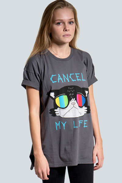 DROP DEAD CLOTHING Cancel My Life T-shirt