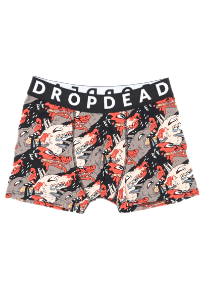 DROP DEAD CLOTHING Hot Dogs Boxer Shorts
