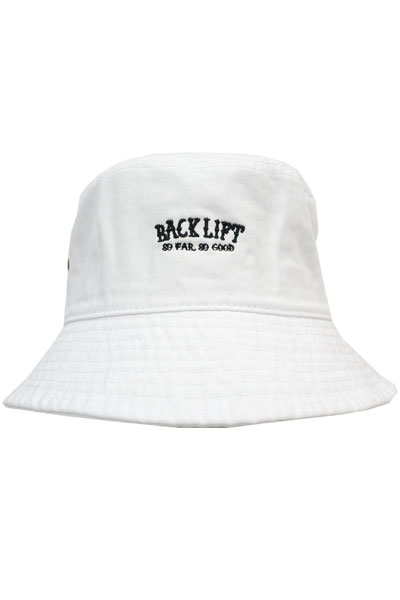 BACK LIFT BUCKET HAT WHITE
