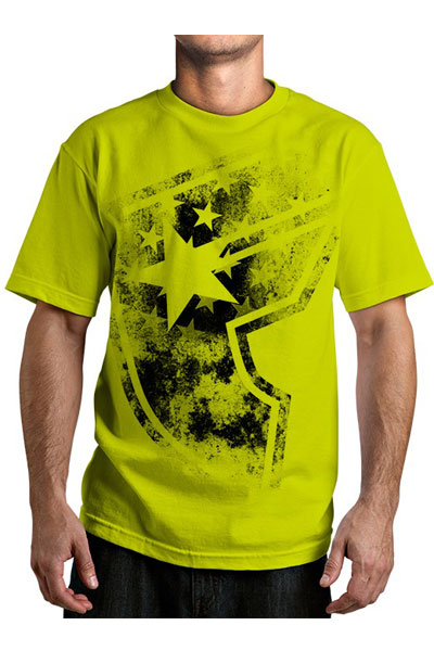 FAMOUS STARS AND STRAPS DROGO BOH MENS TEE NEON