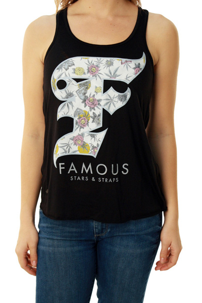 FAMOUS STARS AND STRAPS GOTHIC ROSBUD JRS FLOWY