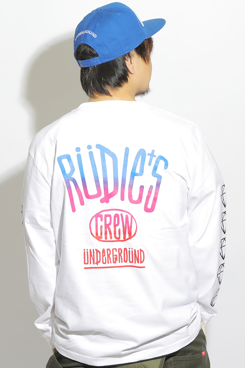 RUDIE'S (ルーディーズ) DRAWING LS-T WHITE