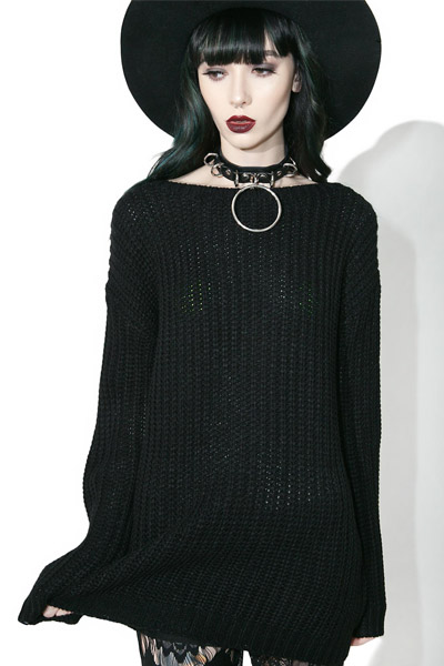KILL STAR CLOTHING (キルスター・クロージング) Sinthya Knit Sweater [B]