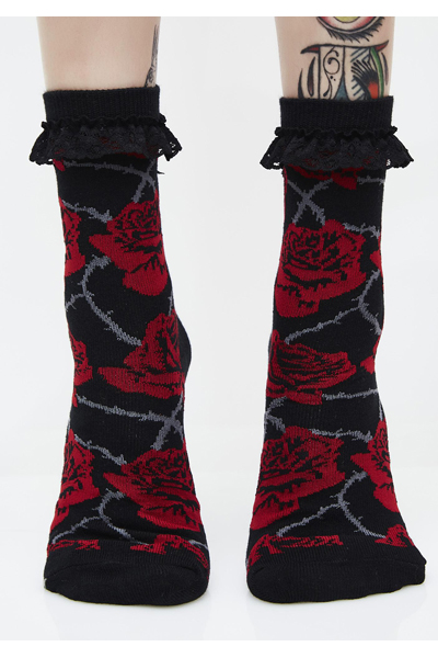 KILL STAR CLOTHING Eden Ankle Socks [B]