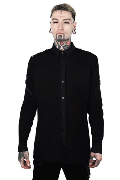 KILL STAR CLOTHING Death Wish Button-Up Shirt [B]