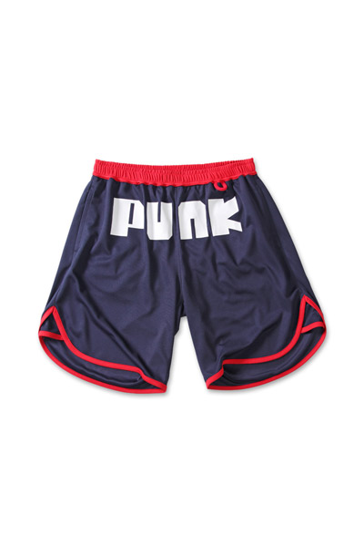 PUNK DRUNKERS メッシュショーツ NAVY/RED