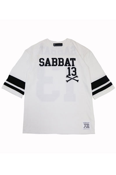 SABBAT13 13X 5/S FOOTBALL T-shirt WHITE