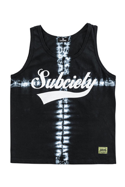 Subciety TIE DYE TANK TOP-GLORIOUS- BLK