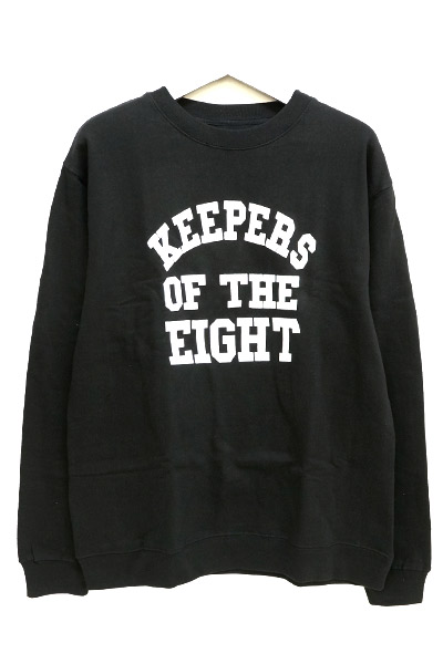 REBEL8 111030027 KEEPERS OF THE EIGHT CREWNECK BLK
