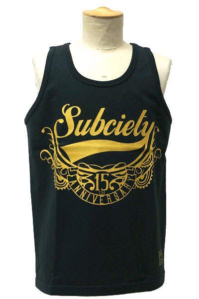 Subciety TANK TOP-15th GLORIOUS- BLACK/GOLD