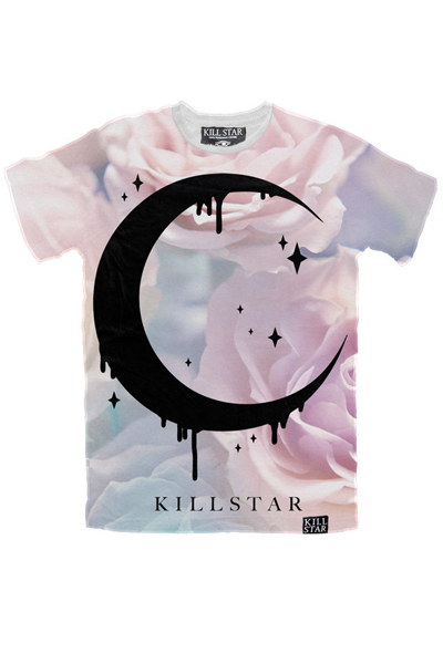 KILL STAR CLOTHING PASTEL MOON T-SHIRT [MULTI]