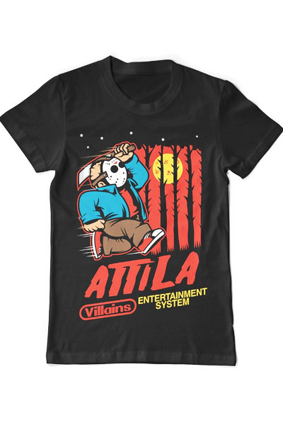 ATTILA Villains Entertainment System Black - T-Shirt