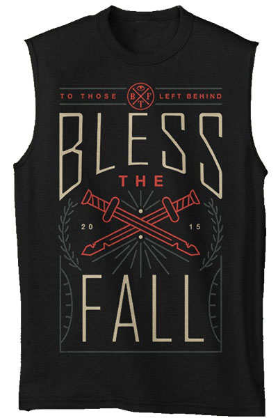 BLESS THE FALL Cross Swords Black - Sleeveless Shirt