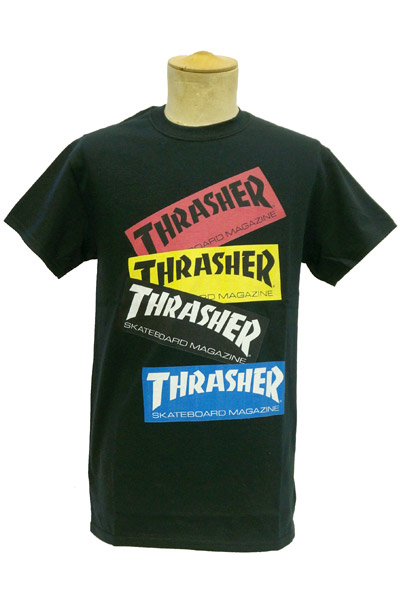 THRASHER STICKER T-shirt BLK
