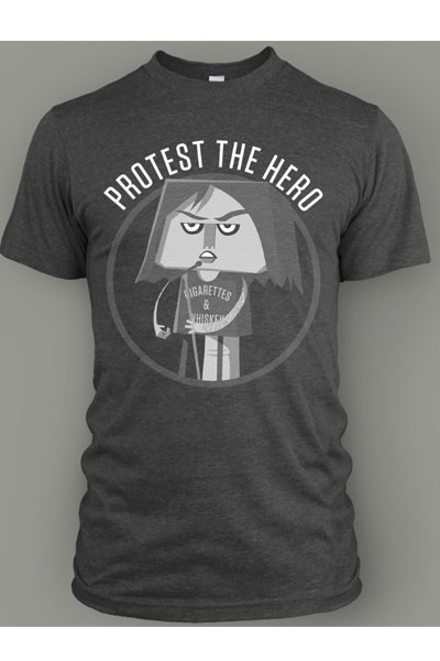 PROTEST THE HERO Underbite Dark Heather T-Shirts