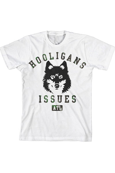 ISSUES Hooligans White - T-Shirt