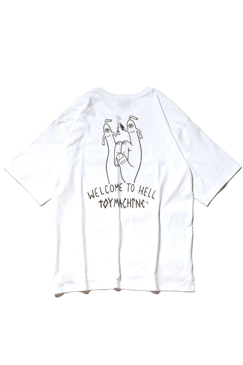 TOY MACHINE (トイマシーン) WELCOME TO HELL SS TEE - WHITE