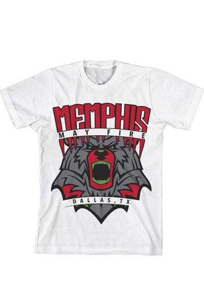 MEMPHIS MAY FIRE Bear White - T-Shirt