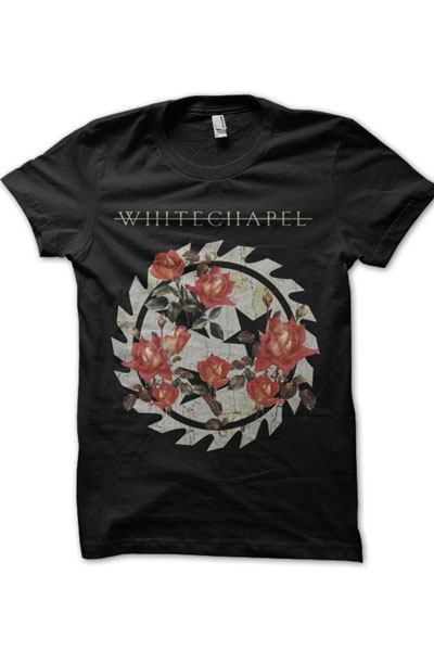 WHITECHAPEL Metal Petals Black - Girl's T-Shirt