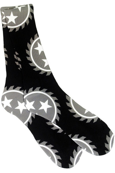 WHITECHAPEL Sawblade Black - Socks