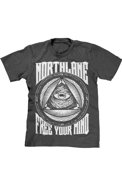 NORTHLANE Free Your Mind Charcoal - T-Shirt