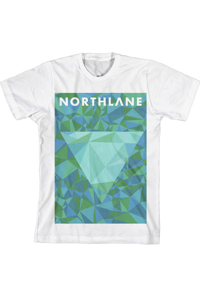 NORTHLANE Geometric White - T-Shirt