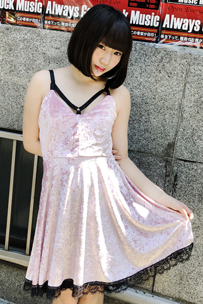 KILL STAR CLOTHING (キルスター・クロージング) Adora Velvet Crush Dress [PINK]