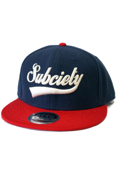 Subciety SNAP BACK CAP-GLORIOUS- - NAVY/RED