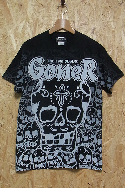 GoneR Gradation Mexican Skull T-Shirts Black