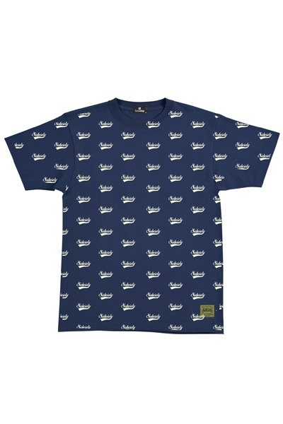 Subciety PATTERNED TEE S/S -GLORIOUS- NAVY
