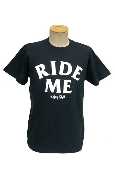 RideMe enjoy Logo TEE BLACK