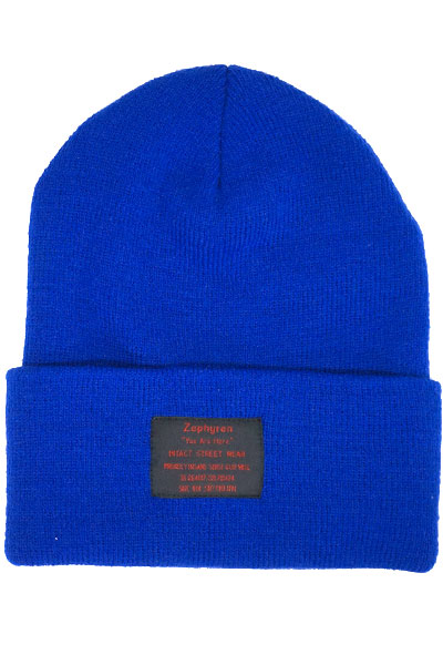 Zephyren (ゼファレン) LONG BEANIE　-You Are Here- BLUE