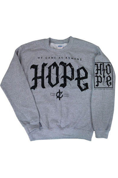 WE CAME AS ROMANS Cracked Hope Heather Grey - Crewneck